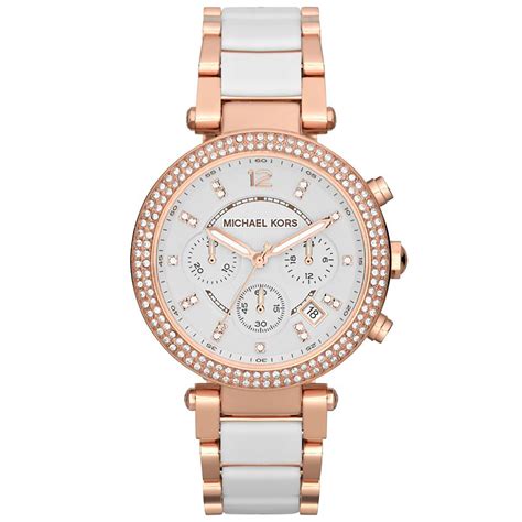 michael kors weiss rose uhr